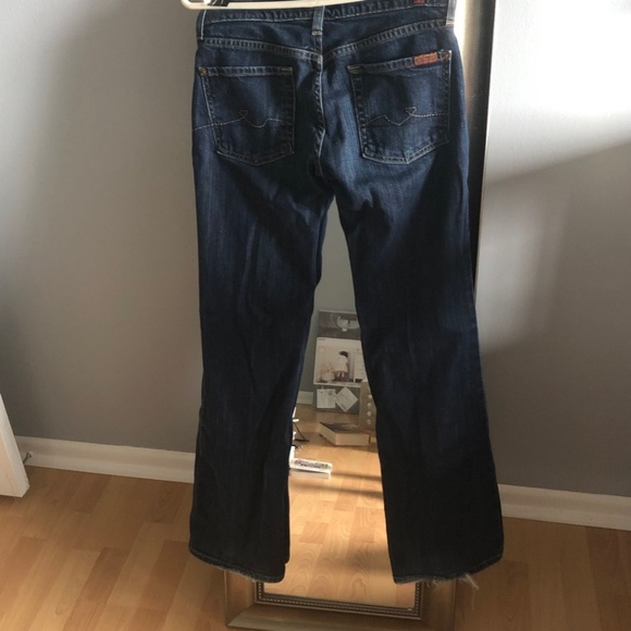 7 For All Mankind Bootcut Jeans with stitching det - Picture 5 of 6
